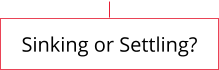 Sinking or Settling?